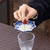 Creative Blue and White Umbrellas Tea Bowls Ceramic Filter Screens Tea Ceremony Accessories Decorations and Ornaments