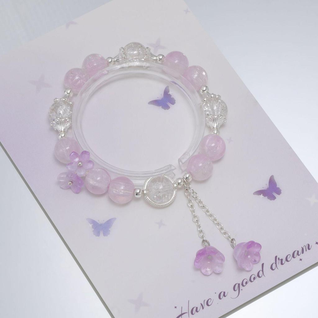 Mori Style Mermaid Crystal Bracelet - Sweet, Versatile Design for Women, Students, and Best Friends.