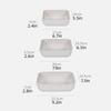 Kitchen Rectangular Plastic Vegetable Washing Basket Drain Basket Water Filter Hollow Fruit Storage Basket Three-piece Set