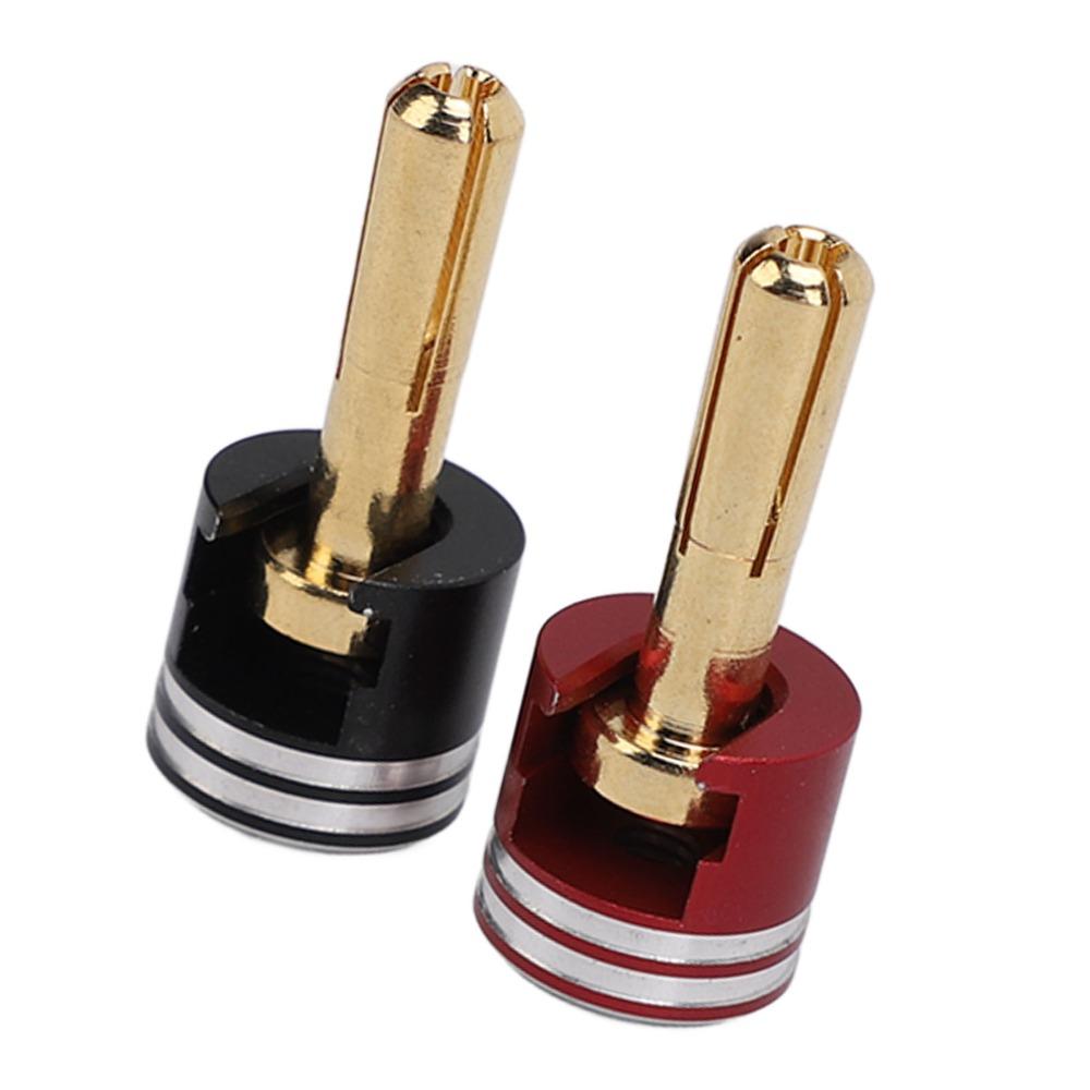 2Pcs Metal RC Heatsink Banana Plug Connectors Banana Plug Connectors  for RC Monster Truck