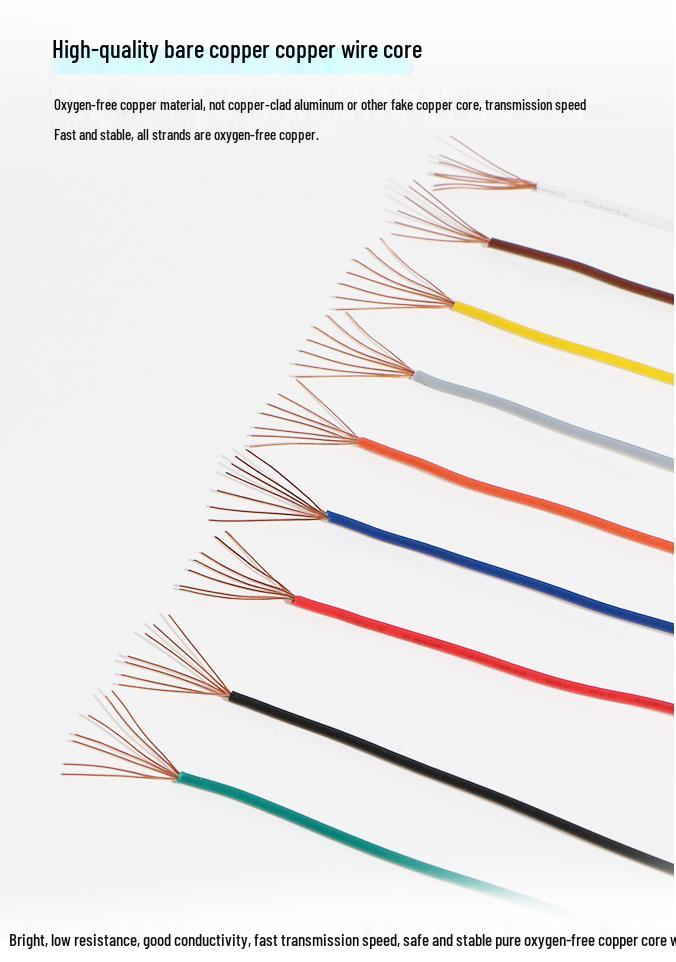German Standard Thin-Walled FLRY-A PVC Automotive Electrical Wire 0.22/0.35/1/2.5 mm²