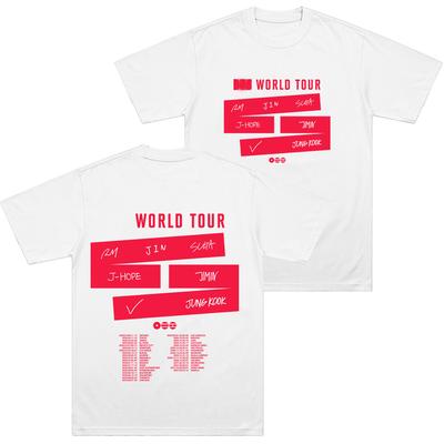 Das 5. Album Welttournee T-Shirts 2026 Neue Y2k Mode Baumwoll-T-Shirts Herren Damen Rundhals Kurzarm Kleidung