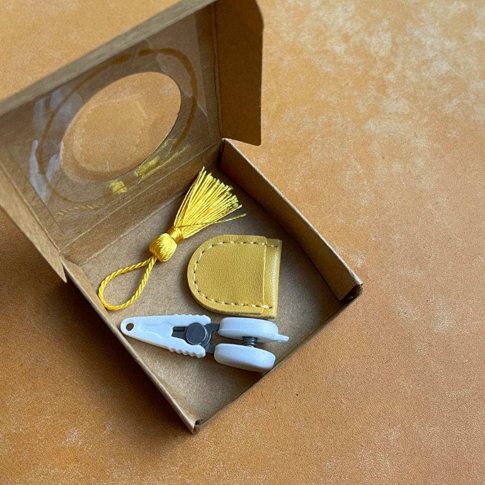 Protective Cover Small Thread Cutting Tool Portable Spring Yarn Scissors Sewing Supplies