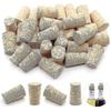 100pcs Tapered Wine Cork Reusable Wood Corks Portable Sealing Wine Stopper Wine Bottle Cover Compatible Bo-i-i