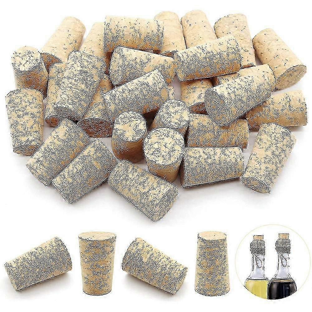 100pcs Tapered Wine Cork Reusable Wood Corks Portable Sealing Wine Stopper Wine Bottle Cover Compatible Bo-i-i