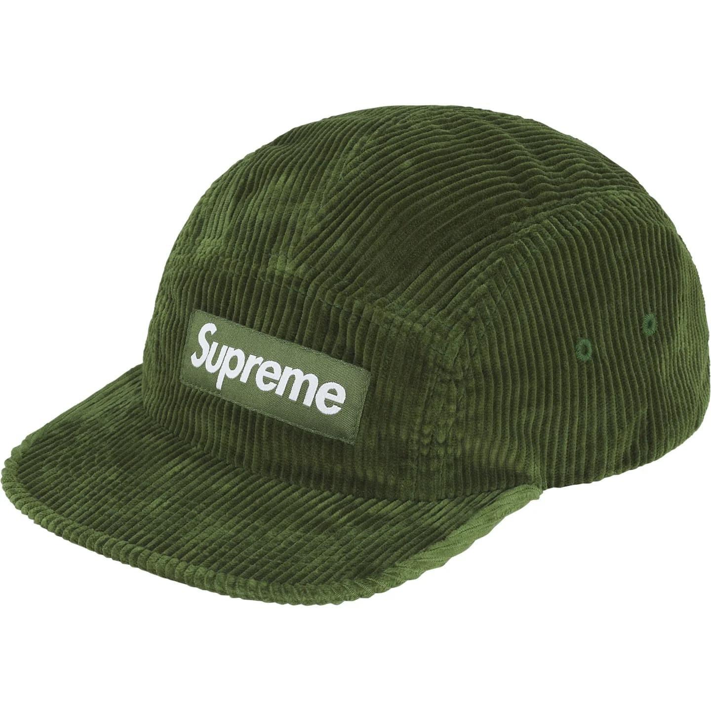 Supreme Corduroy Camp Cap Olive One-Size