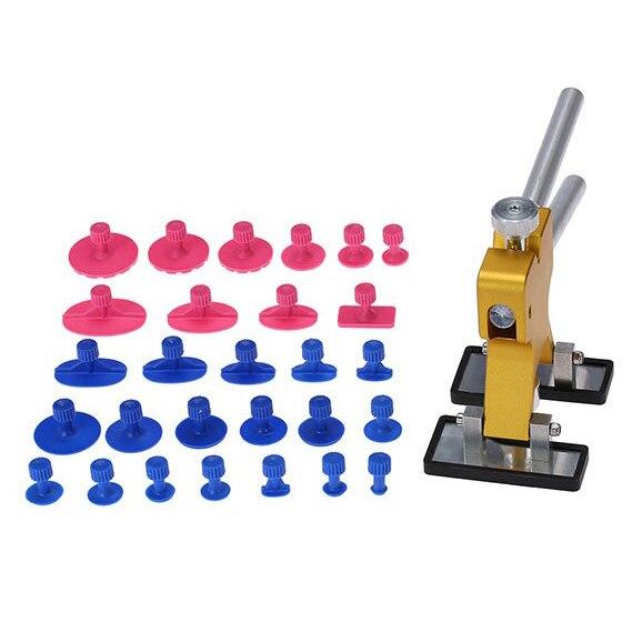 

Комплект для ремонта вмятин без покраски, аксессуары для мостового съемника, в том числе 30 выступов для съемника, присоска чёрный