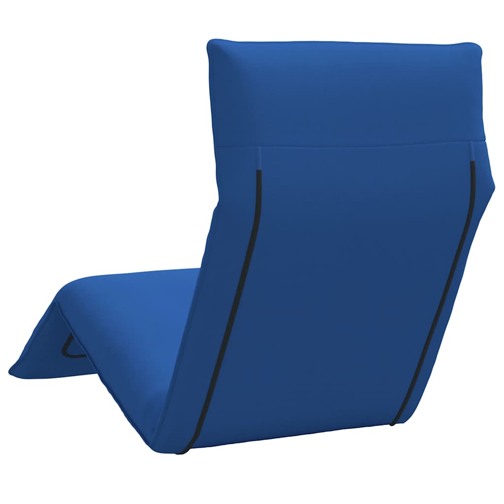 Foldable Sun Lounger Royal Blue 175 X 54 X 8.5 Cm Oxford Fabric