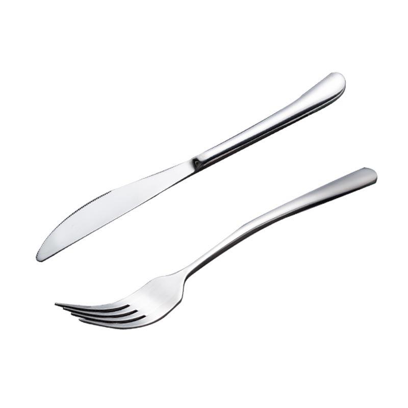 Creative European 304 Stainless Steel Steak Knife, Fork and Spoon Thickened Western Tableware Two-piece Set Steak Knife, Fork and Spoon