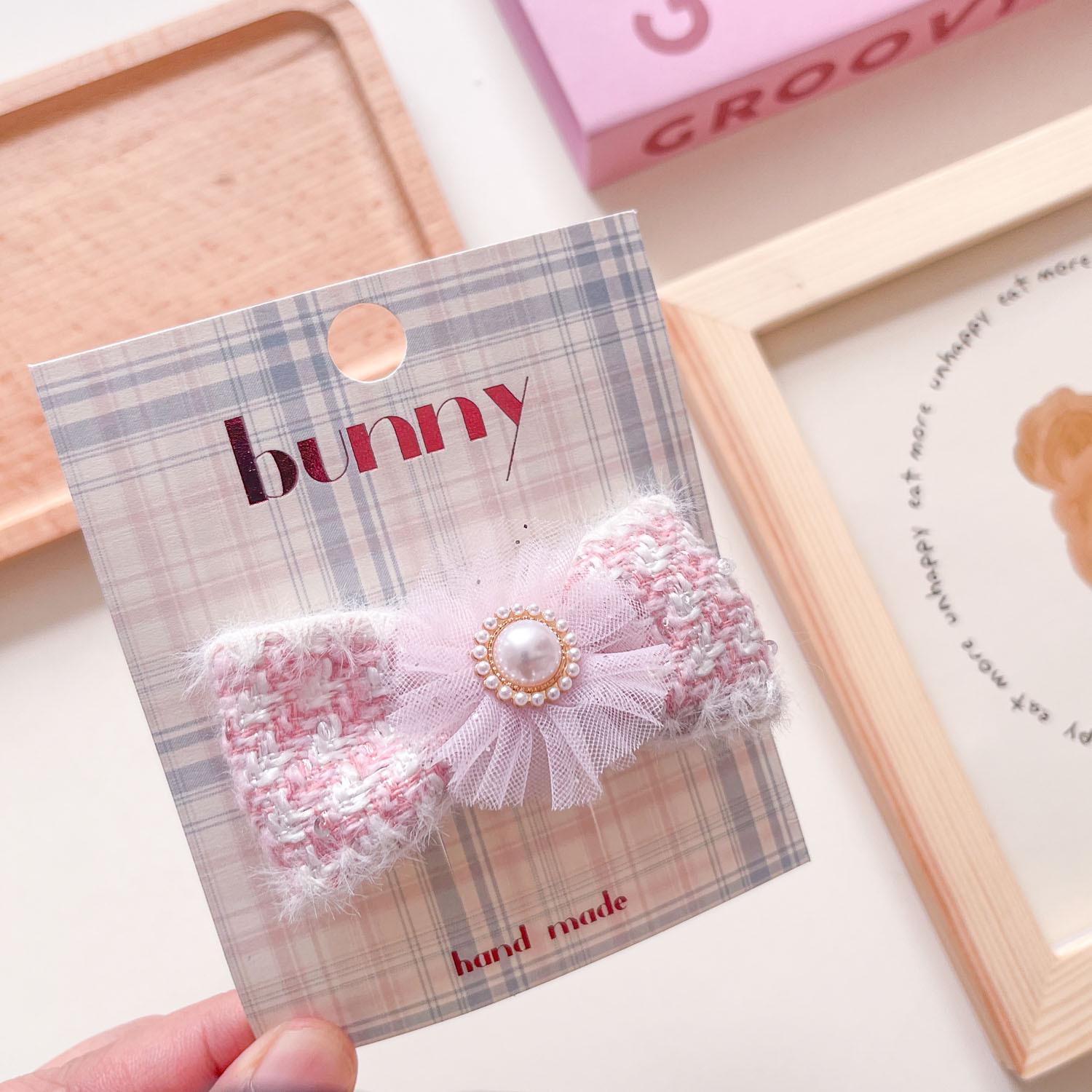 

Розовые вязаные осенние заколки-короны в корейском стиле для девочек - Милый аксессуар для родителей и детей