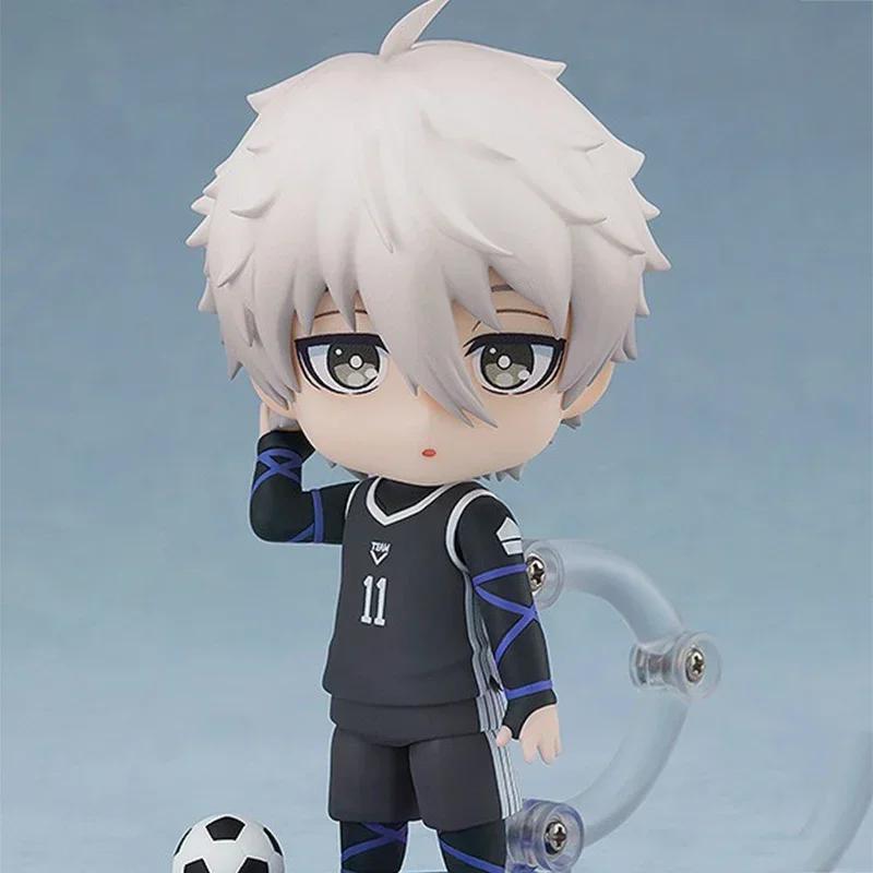 9cm Anime Aixlan Blue Lock Figure Set Rin Itoshio Nendoroid #1998 Yoichi Isagi Doll Nagi Seishiro Figurine PVC Collection Toys