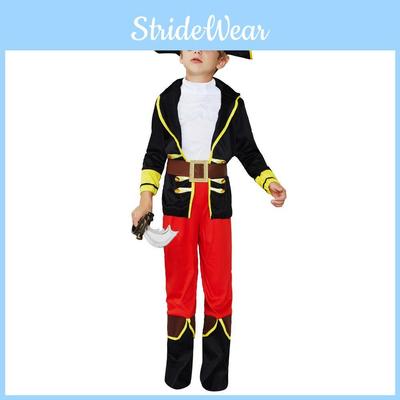 Atemberaubendes Piratenkostüm für Kinder aus strapazierfähigem Polyester, ideal für Bühnenauftritte