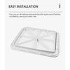 460x510mm ABS Deck Access Hatch Cover Boat Accessories Watertight Anti-UV Non-Skid Inspection Marine Deck Plate Yacht Deck Lid