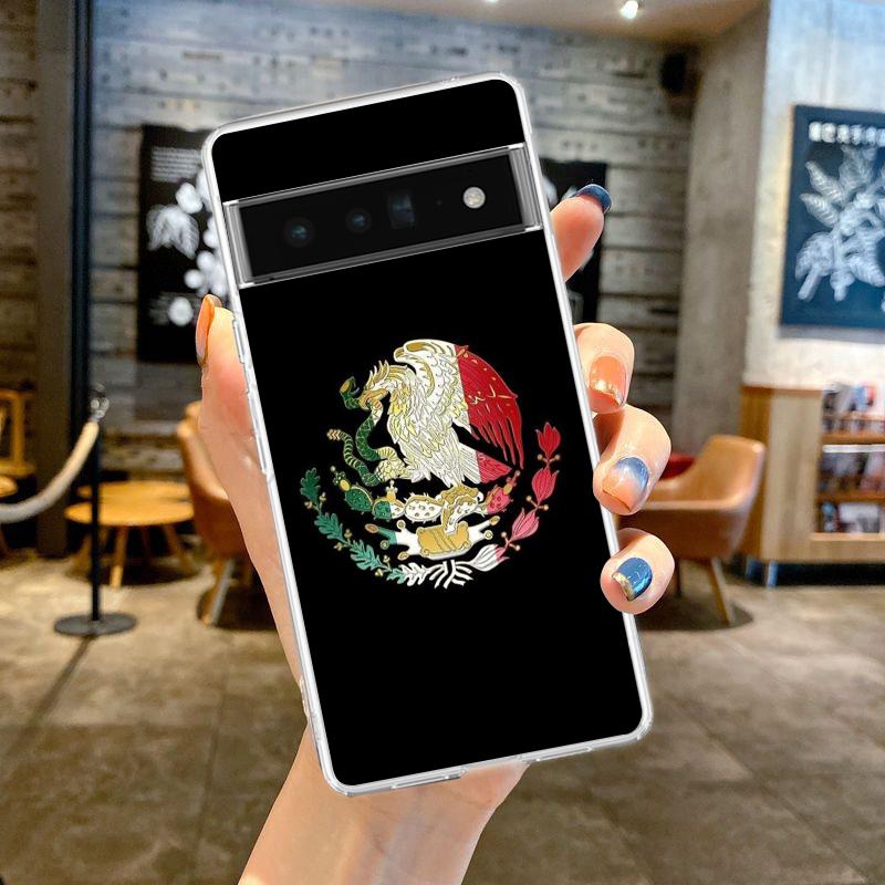 

Phone Case For Google Pixel 10 9 8 7 6 9A 8A 7A 6A 5 4 5A 4A 3A Pro XL Soft Clear TPU Transparent Cover Mexico National flag Google Pixel 5a 5G