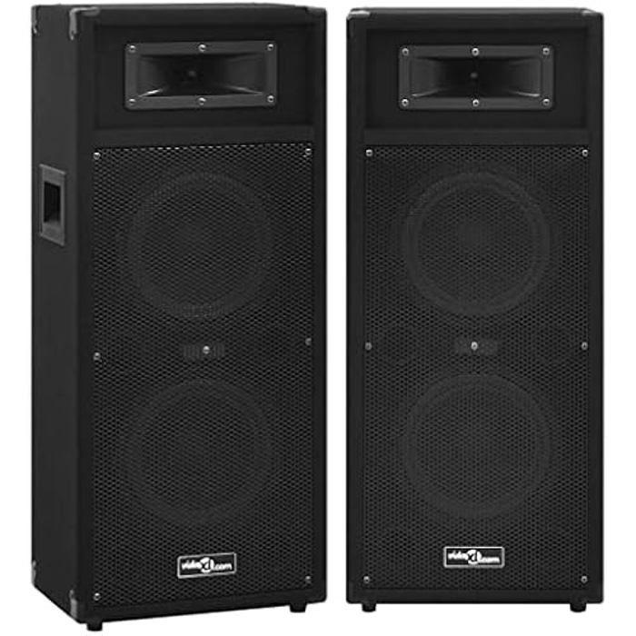 Haut-parleurs passifs - VIDAXL - 2pcs - Noir - 8 pouces - 500W - Son professionnel