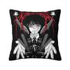 Yoru Chainsaw Man Anime Square Pillow Cases Asa Mitaka Cushion Covers Creative Zipper Decor Pillowcase for Seat 45*45cm