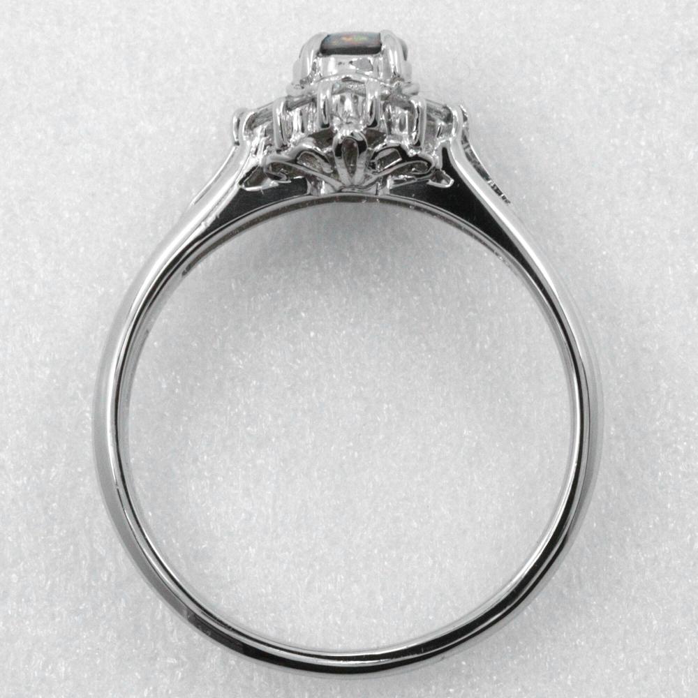 Ring Pt900Platin/Opal/Diamant #6.0(US-Grösse) 4,0g Damen Gebraucht