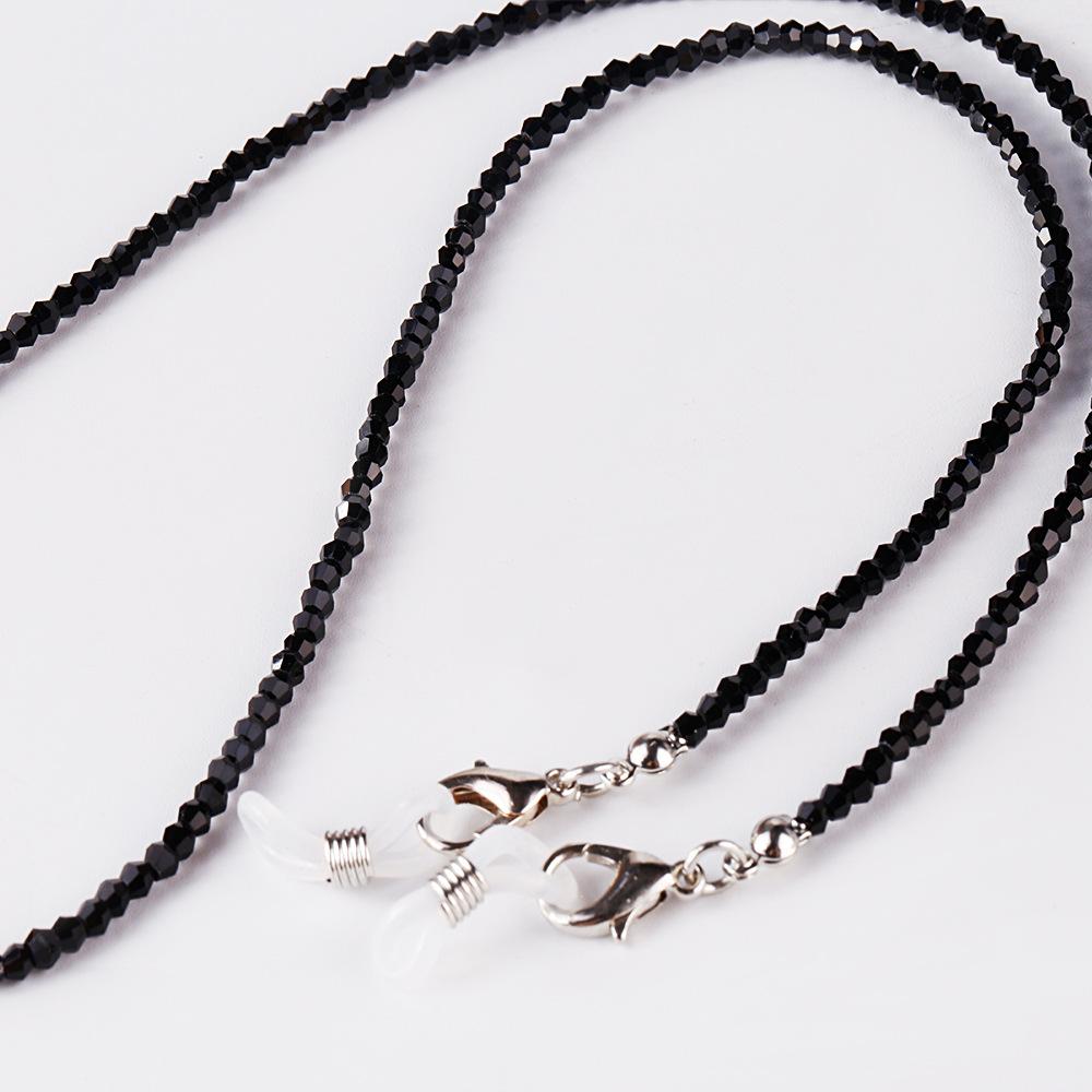 Fashion Beads Mask Glasses Dual-Use Lanyard Crystal Woven Beads Glasses Chain Mask Chain Necklace Jewelry Earphone Chain