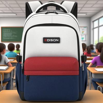 Schoolbag for Male Primary School Students In Grades Three To Six and For Junior High School Students To Reduce Burden and Protect The Spine