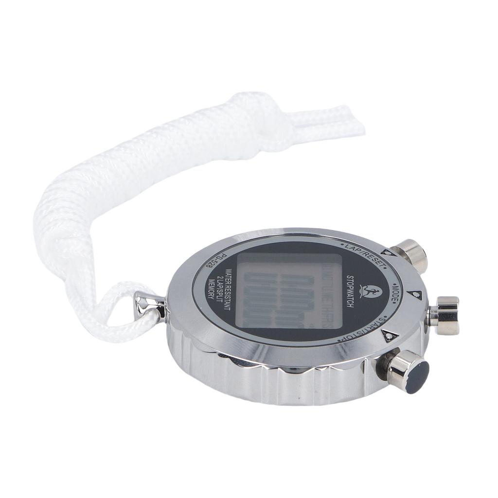 Stoppuhr 0,01 Sekunde Zeitmessung Metall Stoppuhr mit Alarm Kalender für Sportwettkämpfe Spiele