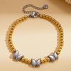Titanium Steel Star Bead Bracelet - Elegant Design with a High-End Luxury Feel for Women