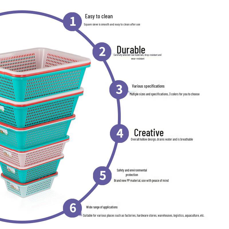 SIRTBAN Plastic Storage & Sorting Basket