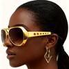 1 Pair of Hawaiian Party Glasses, Elvis Presley Glasses, Funny Costume Accessories, Very Suitable for Weddings, Birthdays, Dances and Theme Events
