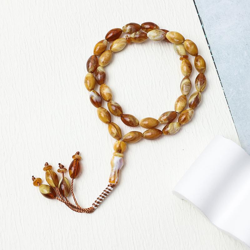 Arab Misbaha Kuk Beads Tasbih: 33-Bead Muslim Prayer Rosary