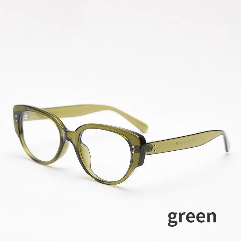 Occhiali da vista di lusso con finitura Cat Eye, miopia, unisex, occhiali da vista da vicino, anti-luce blu, diottrie negative