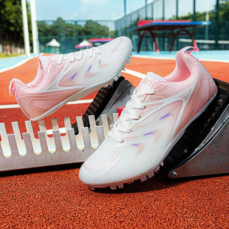 Track Field Shoes 8-Spike Running Sneakers Professional Sprint Race Spiked Shoes Training Sports Shoes Non-slip Trainers