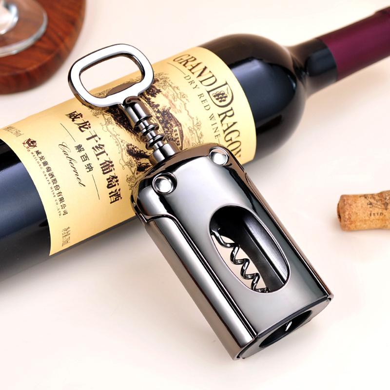 Zinc Alloy Wine Opener Portable Corkscrew Multifunctional Bottle Opener for Bar Restaurant
