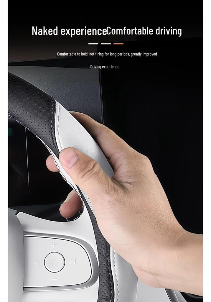 Geely Vision Lenkradbezug - Nappaleder, Rutschfest, Ganzjahres, Universelle Passform