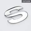Custom 3D Car Number Alphabet Stickers Zinc Alloy Metal Chrome Emblem Scratch Proof Durable for Auto Badge Motorcycle Laptop Decor