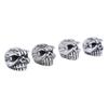 4PCS Tires Valve Stem Cap Universal Fit Skull Style Cool Look Valve Stem Cover for Car Truck Bike