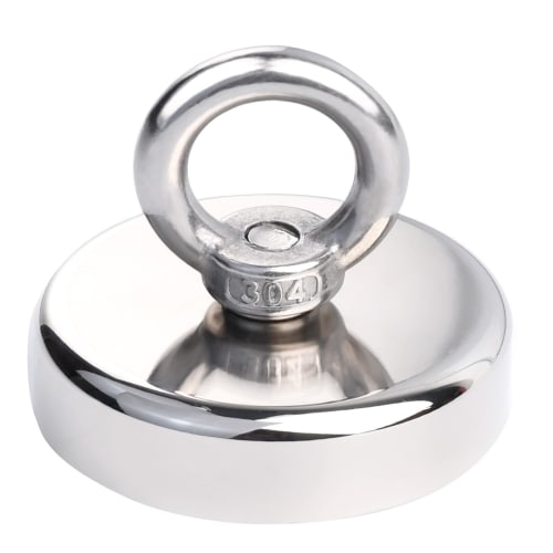 Strong Magnetic Hook, 60mm Diameter, 160kg Vertical Load Capacity, Super Strong Neodymium Magnet, Suitable for Outdoor Use in Kitchens, Warehouses, Of