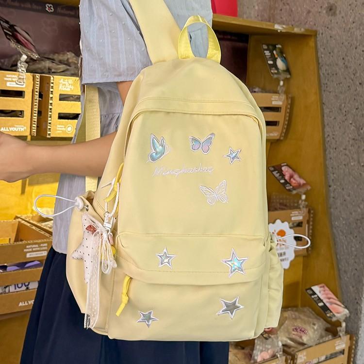 Schoolbag wholesale new Japanese ins schoolbag girls junior high school simple versatile girls college backpack lightweight backpack