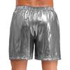 Shorts Boxer Brillants pour Homme Ceinture Élastique Design Poche Latérale Coupe Ample Shorts de Plage Brillants Vêtements d'Intérieur
