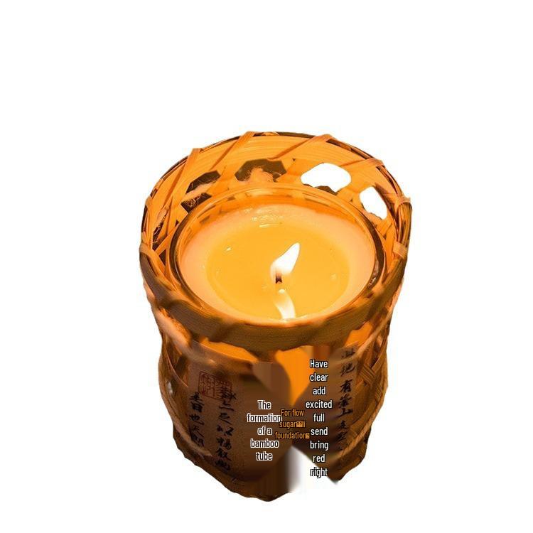 Lantingji Xu Fragrance Candle Set: New Chinese Style Aroma Gift Box with Glass Cup Wax Souvenir