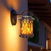 Halloween LED Solar Flame Lamp Waterproof Garden Lights  Creative Simulation Flame Lamp Lantern Chandelier Atmosphere Light