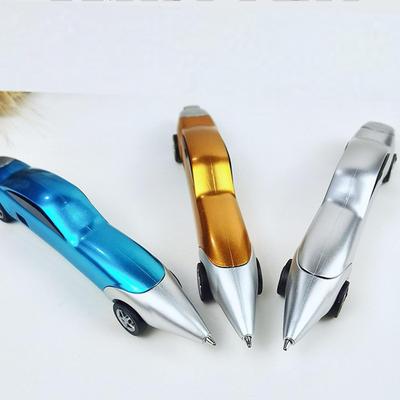 6 Pcs Novelty Car Pens 1.0 Mm Blue Ink Cool Racing Car Ballpoint Pen 6 Colors Retractable Ball Point Supplies Party Favors