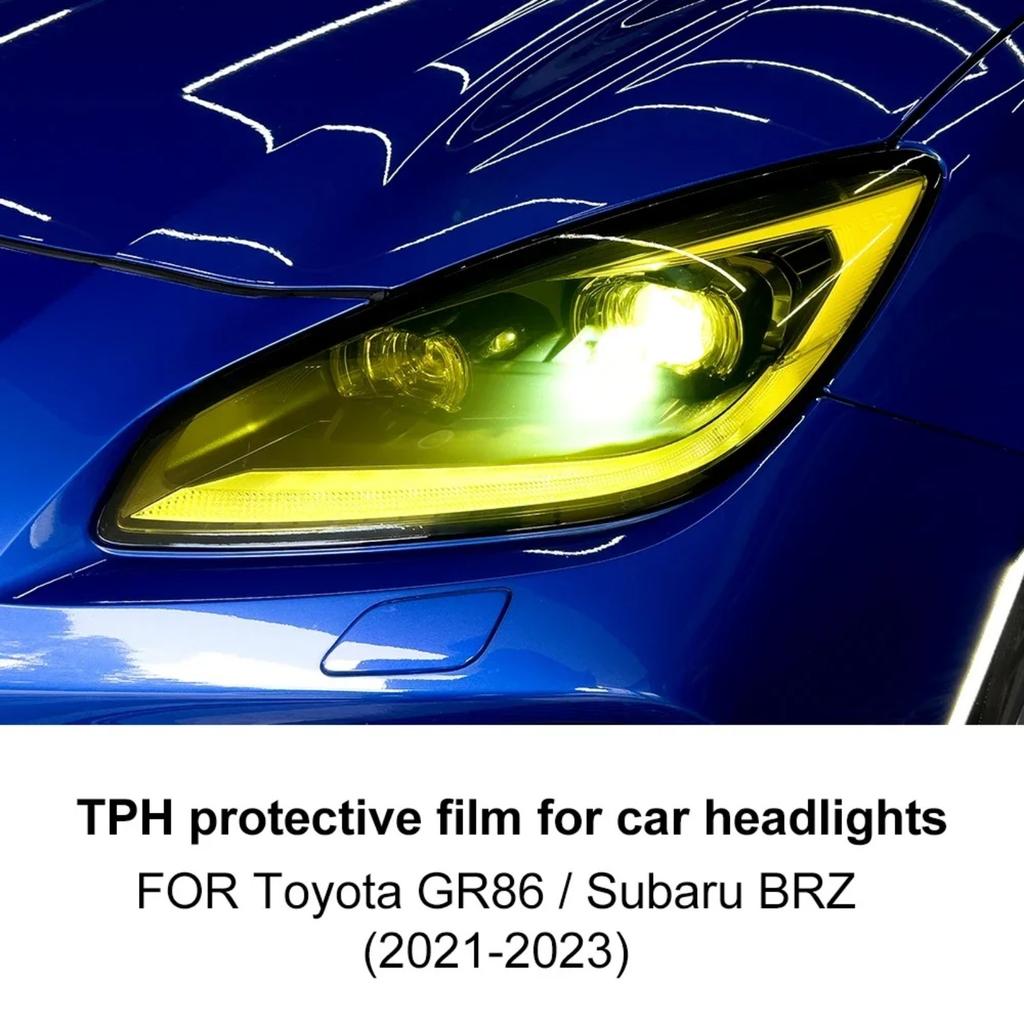 TPU Car Headlight Protective Film For Subaru BRZ ZD8 Toyota GR86 Transport & Smoke Anti-Scratch Auto External Car Accessories