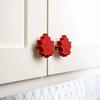 2 Pcs Decorative Knob Covers Fall Leaf Stretch Over Hardware Decorations for Autumn Kitchen Bathroom Home Dressers Decor