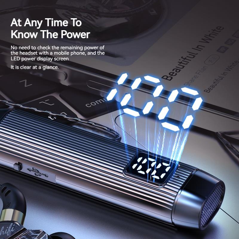 50H Play Time Wireless Headphones Stereo Surround Sound ENC Bluetooth Earphone Neckband Earbuds Waterproof Sports Gamer Headsets