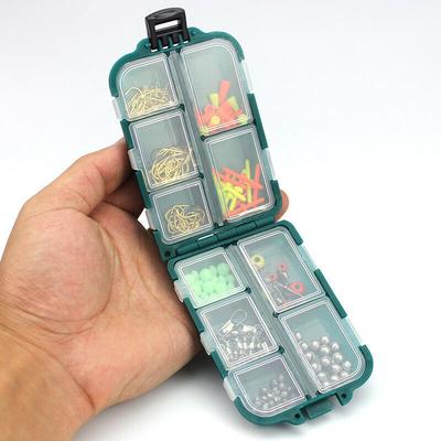 Crochet de pêche en plastique ABS, outil d'appât, matériel, Mini petite boîte de rangement, équipement