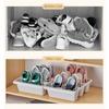2PCS Nordic Style Oblique Plug-In Shoe Storage Rack Plastic Vertical Slippers Rack  Bedside