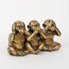 Polyresin Three Wise Monkeys Statue Showpiece for Home Decor Decoration and Gifting