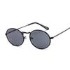 Vintage Oval Style Sunglasses Woman Metal Frame Retro Sun Glasses Male Female Clear Mirror Small Round Para Hombre