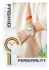 SANDA Rainbow Silicone Strap Unisex Waterproof Minimalist Fashion Watch