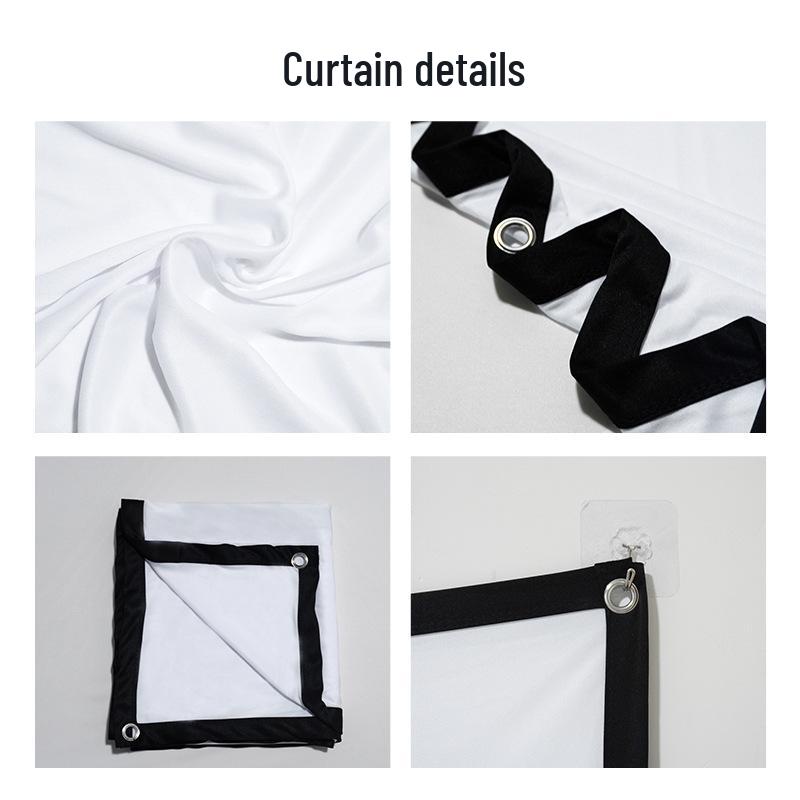 100-150 Inch Foldable Outdoor HD Projector Screen, Soft Polyester