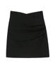 Spring 2024 Women's High Waist Pleated A-Line Skirt - Korean Style